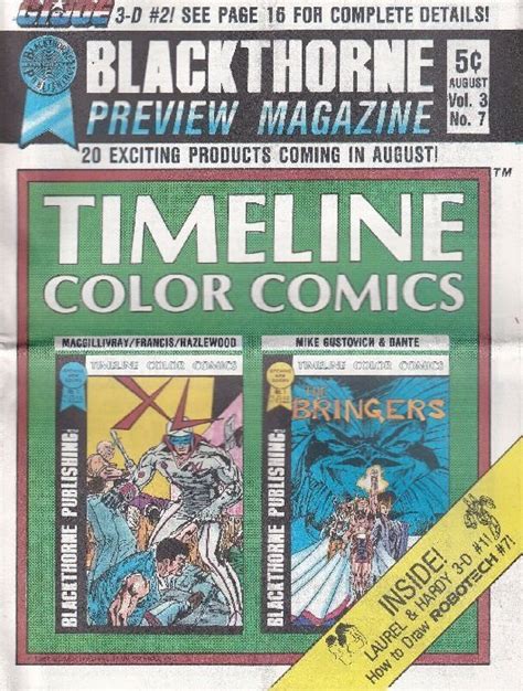 Blackthorne Preview Magazine 8 (Blackthorne Publishing) - Comic Book Value and Price Guide