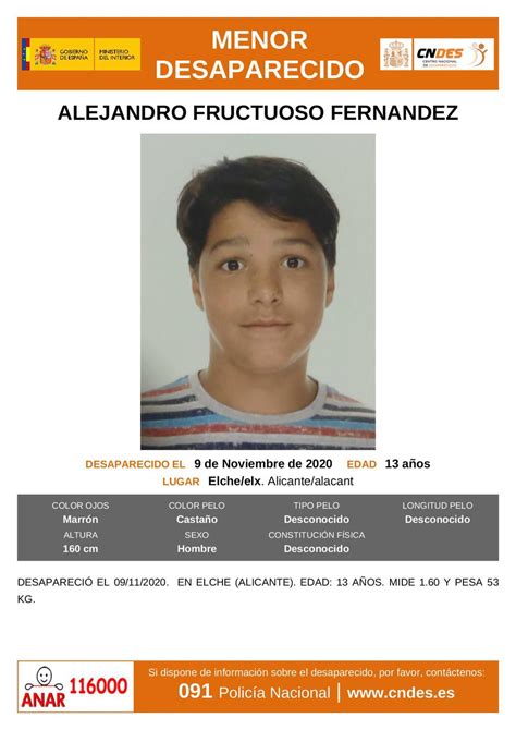 Buscan A Un Menor De A Os Desaparecido En Elche