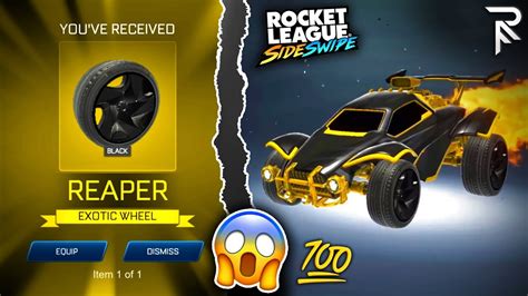 Unboxing The Best Wheels In Rocket League Sideswipe Black Reaper