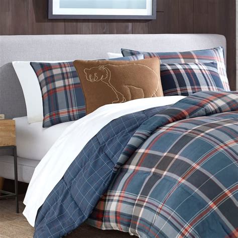 Eddie Bauer Shasta Lake Navy Down Alt Comforter Set Overstockca