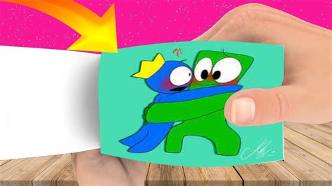 Blue X Green Rainbow Friends Roblox Rainbow Friends Animation