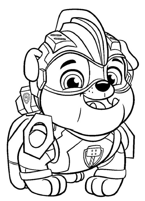 Dibujos De Paw Patrol Mighty Pups Para Colorear Divertirse Con Los