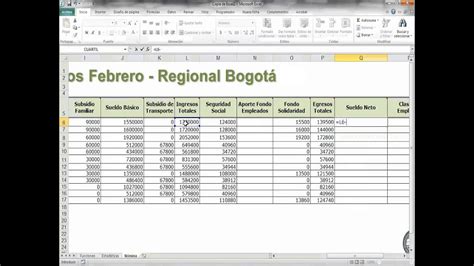 Cuál es la fórmula para sacar el sueldo neto en Excel Gestion