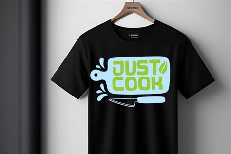 Just Cook T Shirt Design Graphic By Kdppodsolutions Creative Fabrica