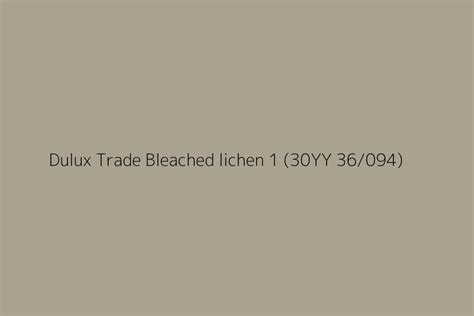 Dulux Trade Bleached Lichen 1 30yy 36094 Color Hex Code