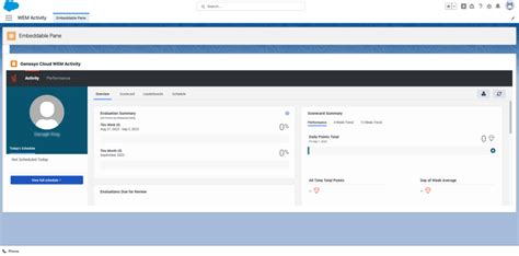 适用于 Salesforce 的 Genesys Cloud 中的 WEM 活动视图 Genesys 云资源中心