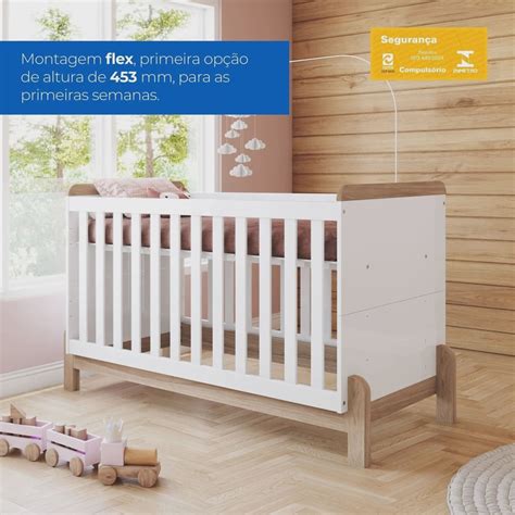 Berço E Comoda Em Promoção - Conjunto Quarto de Bebê Berço 2 em 1 e Cômoda Yuri em Promoção ...