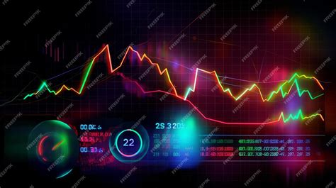 Premium AI Image | Stock market chart glowing in abstract style on ...