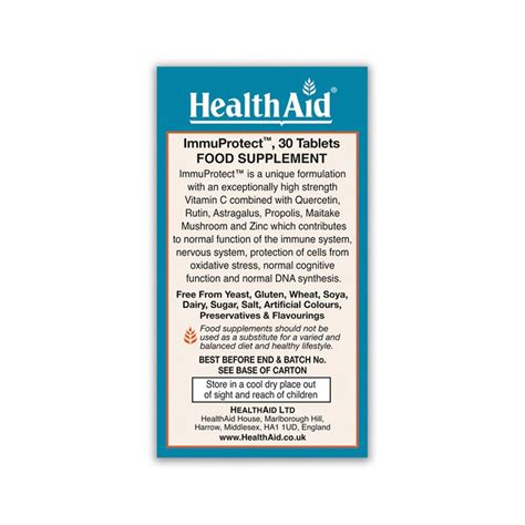 Immuprotect 30 Comprimidos Health Aid Peixe Verde