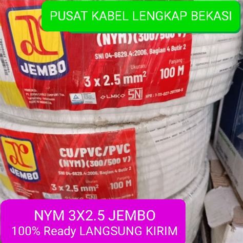 Jual KABEL NYM 3X2 5 3X2 5 Mm 50Mtr JEMBO Bisa PPN Kab Bekasi