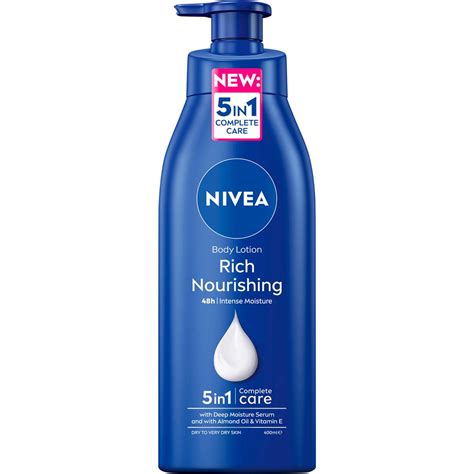 Nivea Rich Nourishing Body Lotion Deep Moisturiser For Dry Skin Ml