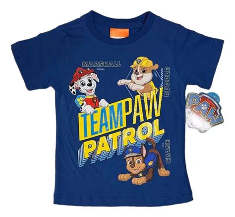 Playera Infantil Original Paw Patrol Nickelodeon Meses Sin Inter S