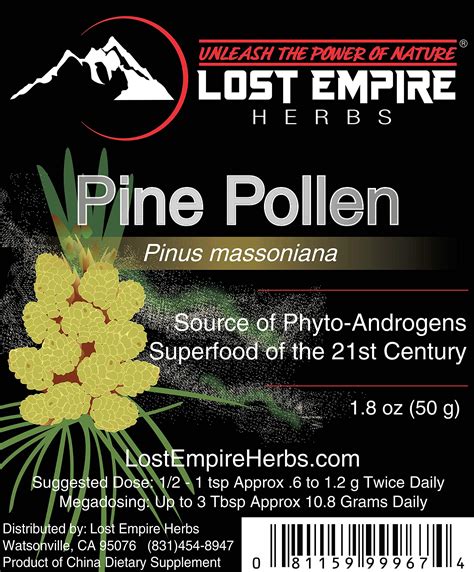 Lost Empire Herbs Pine Pollen On Galleon Philippines