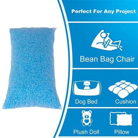 Snapklik Molblly Bean Bag Filler Foam Lbs Blue Premium Shredded