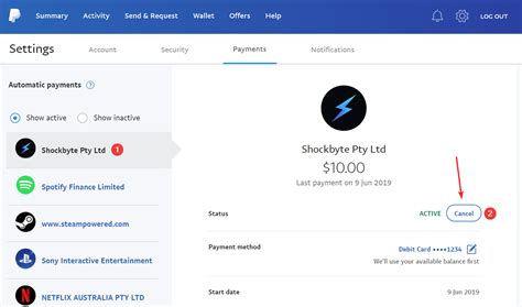 Cancel Automatic Payments Paypal Knowledgebase Shockbyte