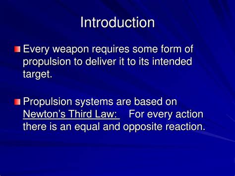 Ppt Weapon Propulsion And Architecture Powerpoint Presentation Free