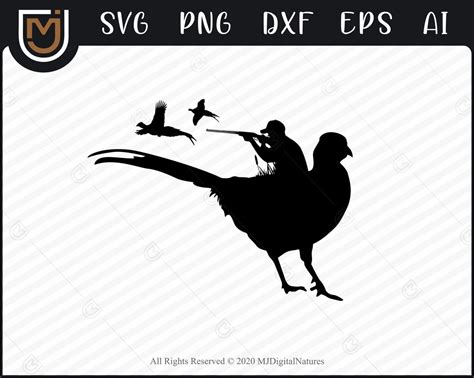 03 Pheasant Clipart Pheasant Svg Bird Hunting Svg Hunters Etsy