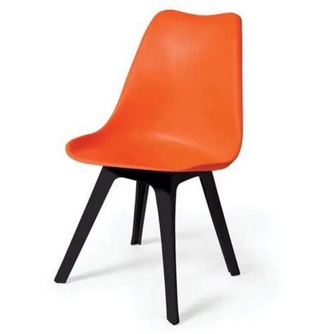 Plastic Designer Orange Cafe Chair Seating Capacity 1 Person At Rs