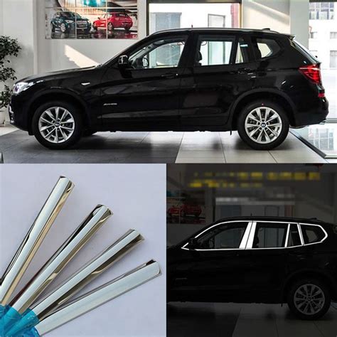 For BMW X3 Stainless Steel Chrome Window Sill Belt Trim Windows Molding