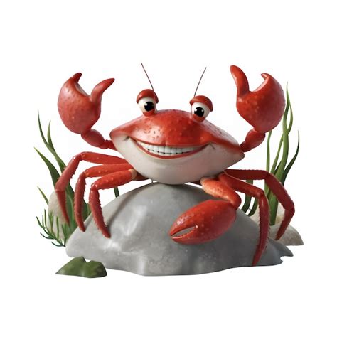 Cute Crab Thumb Up Premium Ai Generated Psd