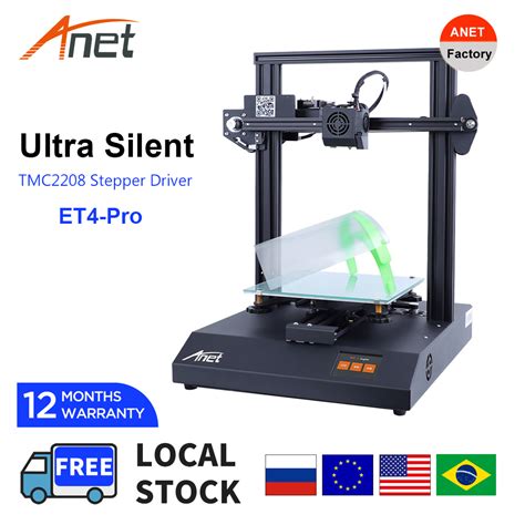 Silent 3D Printer Anet ET4 Pro With TMC2208 Silent Stepper Driver High