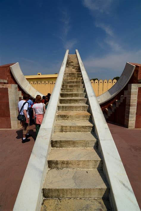 samrat yantra jantar mantar jaipur rajasthan india editorial image
