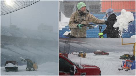 Intensa Nevada En Nueva York As Qued El Estadio De Los Buffalo Bills