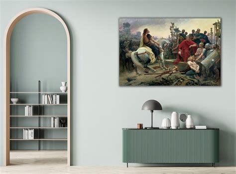 Julius Caesar And Vercingetorix Wall Art Vercingetorix Throwing Down