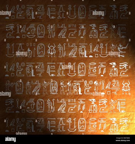 Hieroglyphics Hi Res Stock Photography And Images Alamy