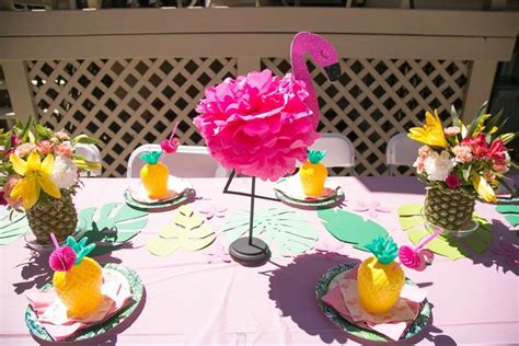 Flamingos Birthday Party Ideas Photo Of Flamingo Birthday Party