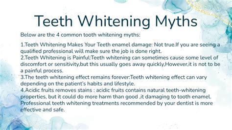 Ppt Debunking Teeth Whitening Myths Powerpoint Presentation Free