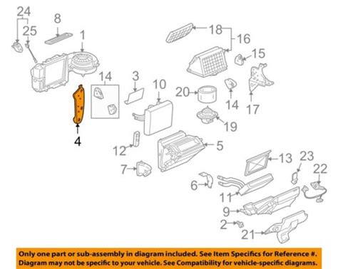 Gm Oem Evaporator Heater Access Cover Seal Ebay