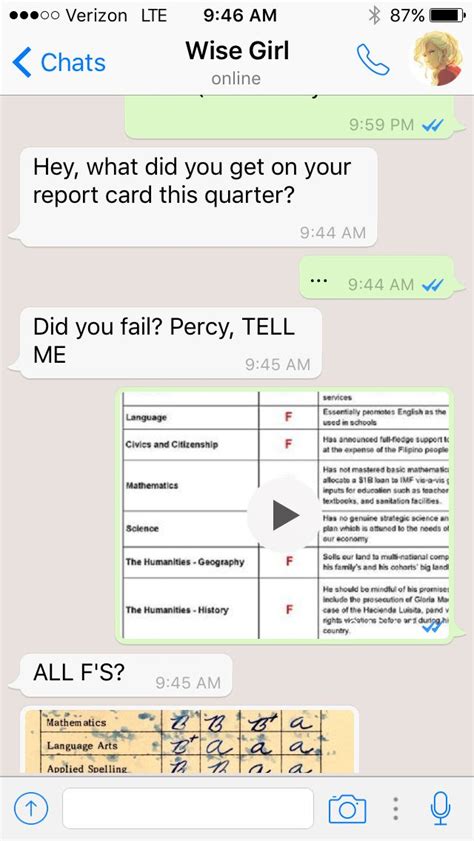 Annabeth Percy Report Card 1 2 Percy Jackson Memes Percy Jackson Books Percy Jackson Fandom