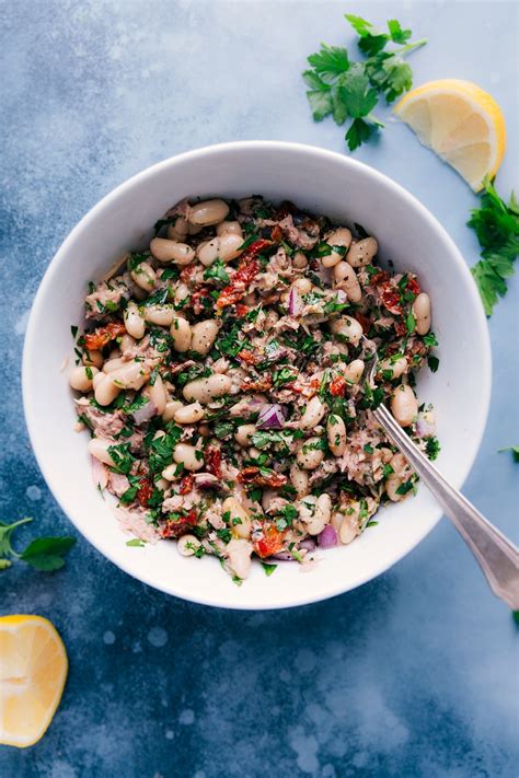 Tuna White Bean Salad Nutritious Chelseas Messy Apron