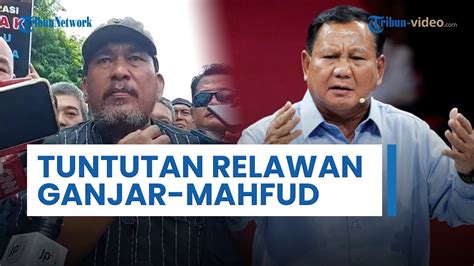 Relawan Ganjar Mahfud Gelar Demo Tuntut Paslon 02 Didiskualifikasi