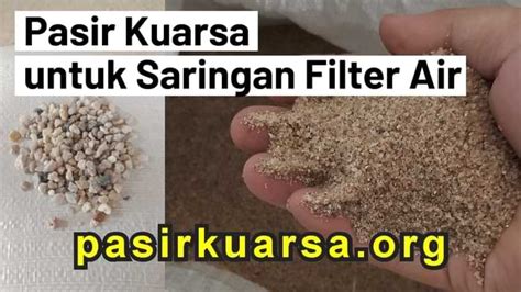 Supplier Pasir Silika Untuk Filter Air Saringan Filter Air Karungan