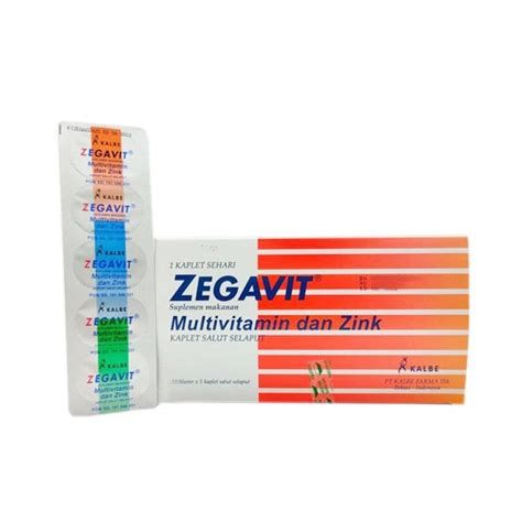 Jual Zegavit Strip Tablet Multivitamin Dan Zink Shopee Indonesia