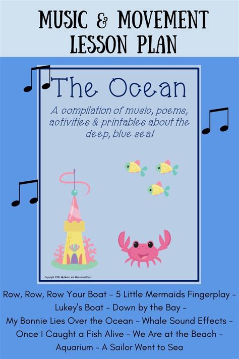 Ocean Songs, Music and Movement Lesson Plan, Music Activities | Music ...