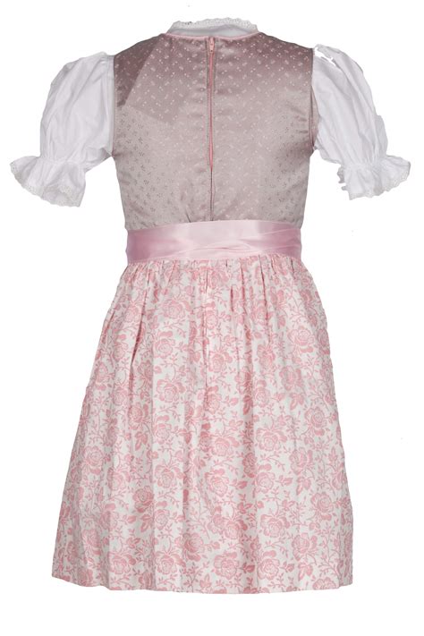 Isar Trachten Kinderdirndl Nude Rose Mit Bluse Trachtenhimmel