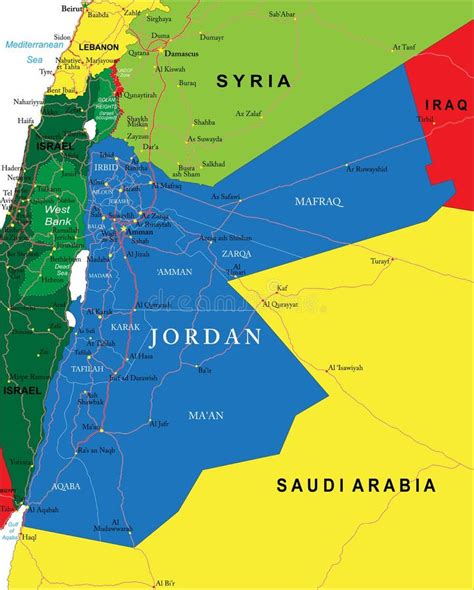 Jordan Map Regions