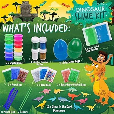 Kit De Limo De Dinosaurio Para Niños Y Niñas 12 Limo Prefa Cuotas