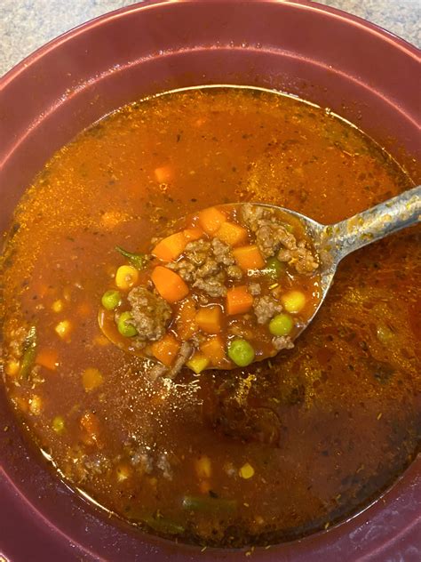 5 Ingredient Hamburger Soup Freshly Homecooked