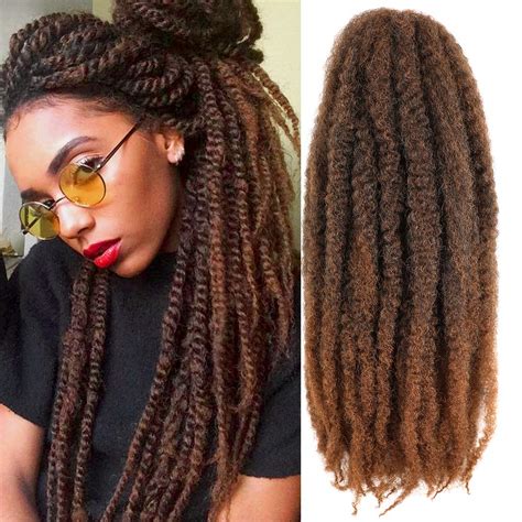 Ayana 6 Packs Marley Twist Braiding Hair 24 Inch Marley Hair Crochet Braids Long