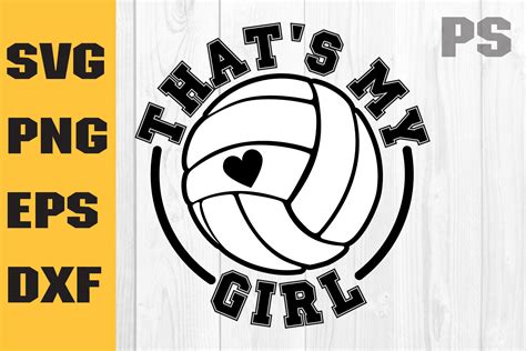 Thats My Girl Svg Volleyball Svg Grafica Di Ilukkystore · Creative