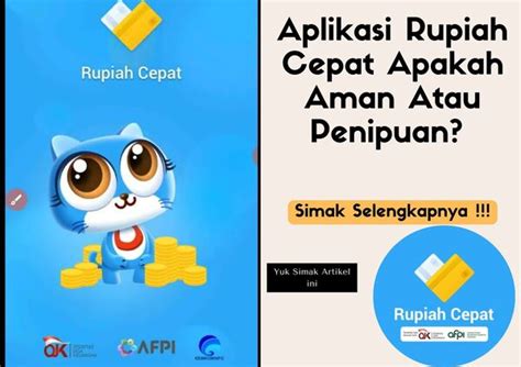 Aplikasi Rupiah Cepat Apakah Aman Atau Penipuan Yuk Simak