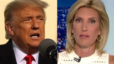 Trump mocks Fox News host Laura Ingraham for wearing mask at rally