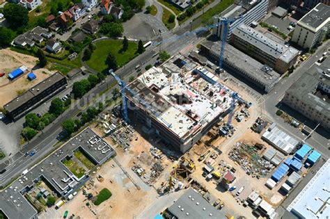 Luftbild Darmstadt Baustelle zum Neubau eines Forschungs Gebäudes