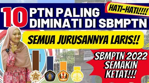 Ptn Dengan Peminat Terbanyak Di Sbmptn Ptn Favorit Sbmptn