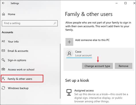 give administrator rights   user account  windows