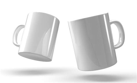 Isolated Pair Of White Mugs 8494455 PNG